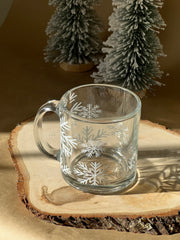 Snowflake Glass Mug