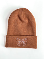 Butterfly Embroidered Beanie