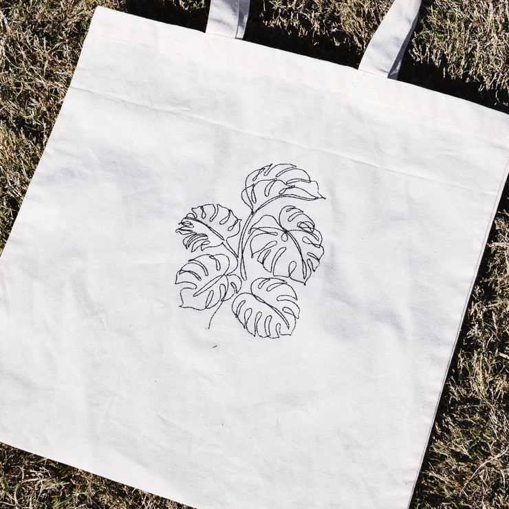 Embroidered Tote Bag